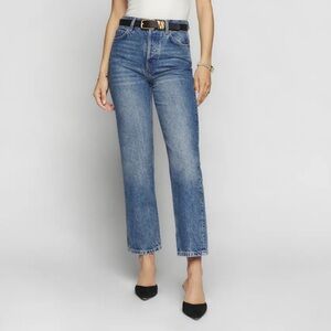 Reformation Cynthia High Rise Straight Cropped Jeans